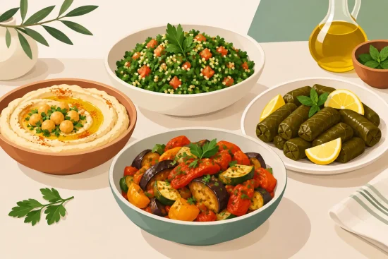 Quatre plats libanais végétariens à savourer